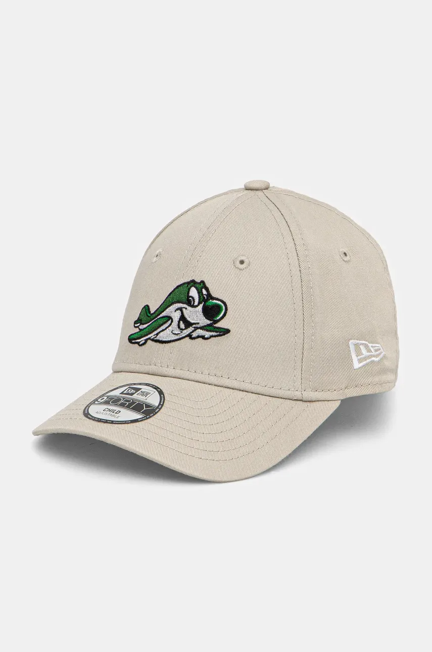 New Era șapcă de baseball pentru copii NEW YORK JETS culoarea bej, cu imprimeu, 60595391