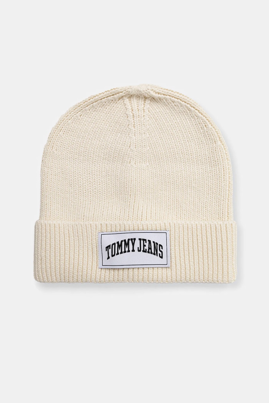 Tommy Jeans caciula culoarea bej, AW0AW16993