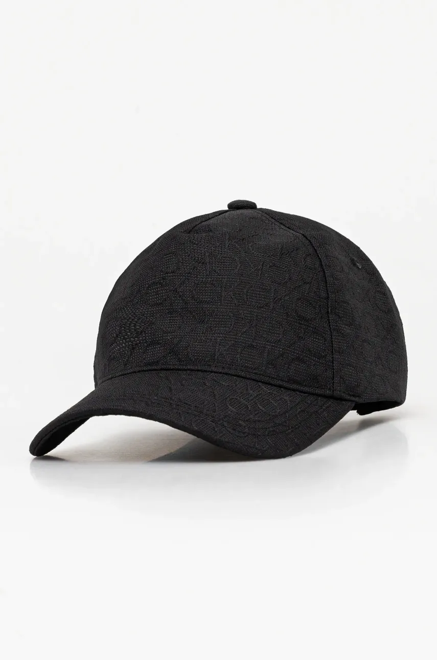 Levně Kšiltovka Calvin Klein černá barva, vzorovaná, K60K612871