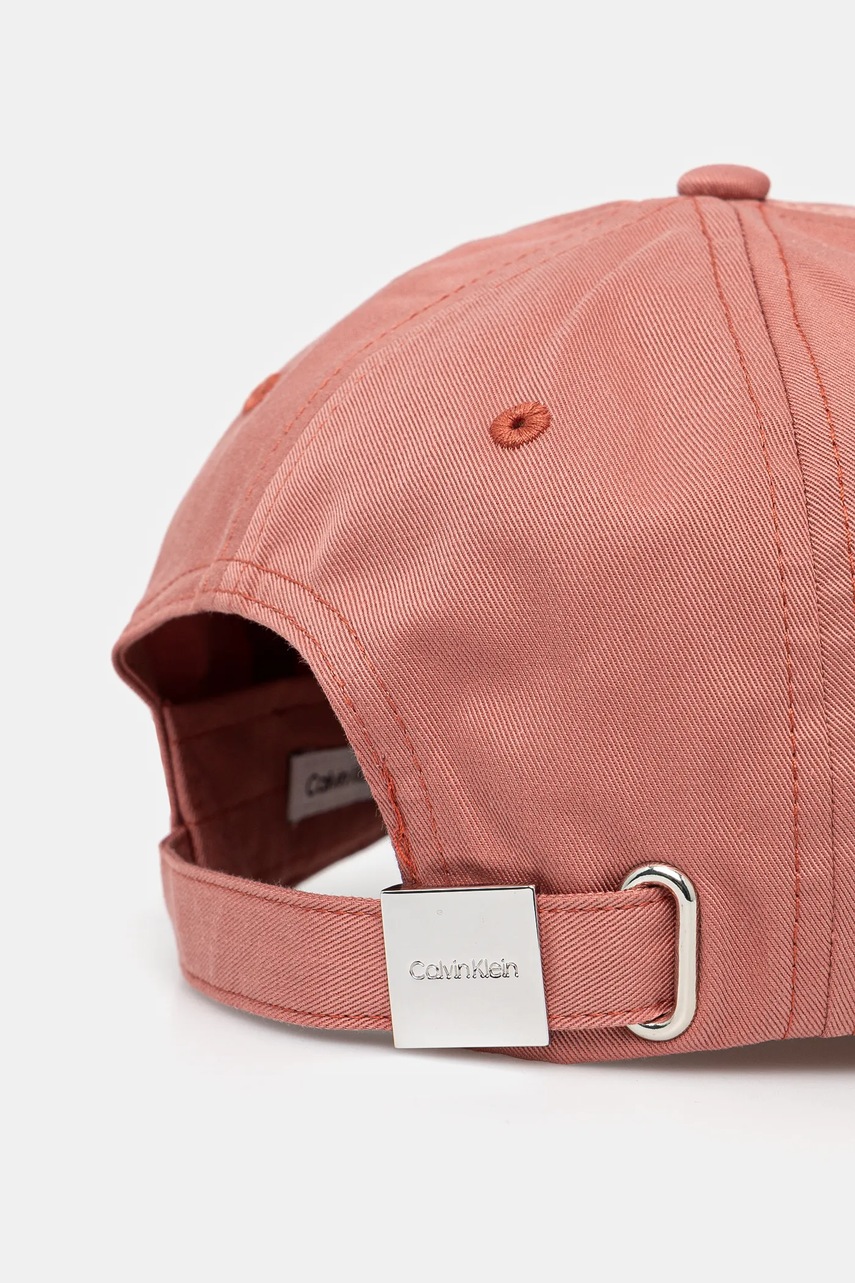 Βαμβακερό καπέλο του μπέιζμπολ Calvin Klein χρώμα: μαύρο, K60K613102 φωτογραφία