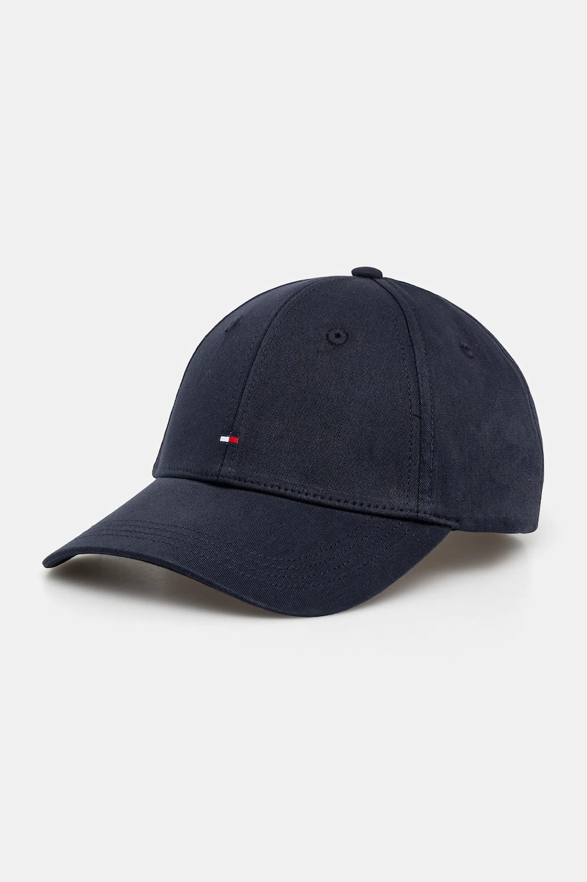 Levně Bavlněná baseballová čepice Tommy Hilfiger tmavomodrá barva, AW0AW16844