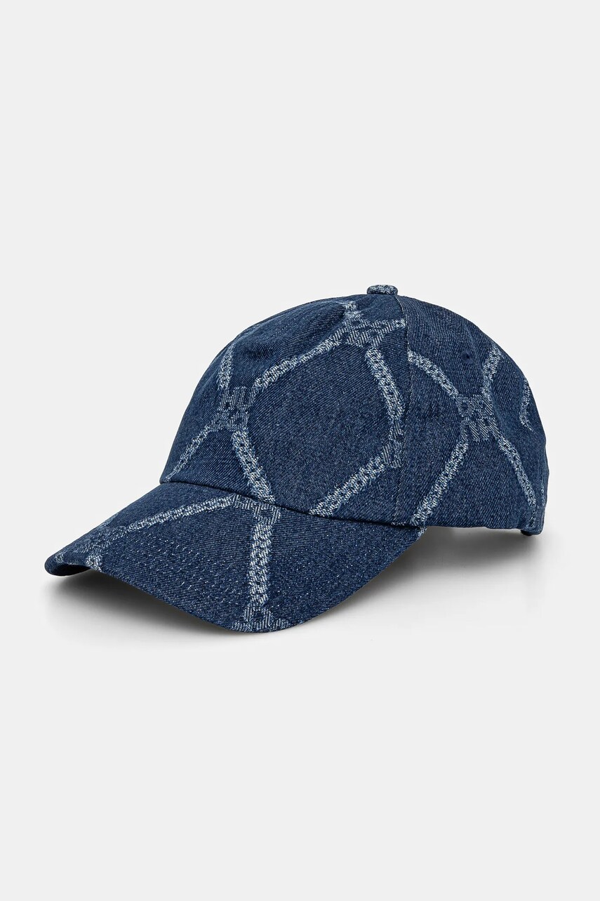 HUGO sapca de baseball din denim culoarea bleumarin, cu imprimeu, 50535794
