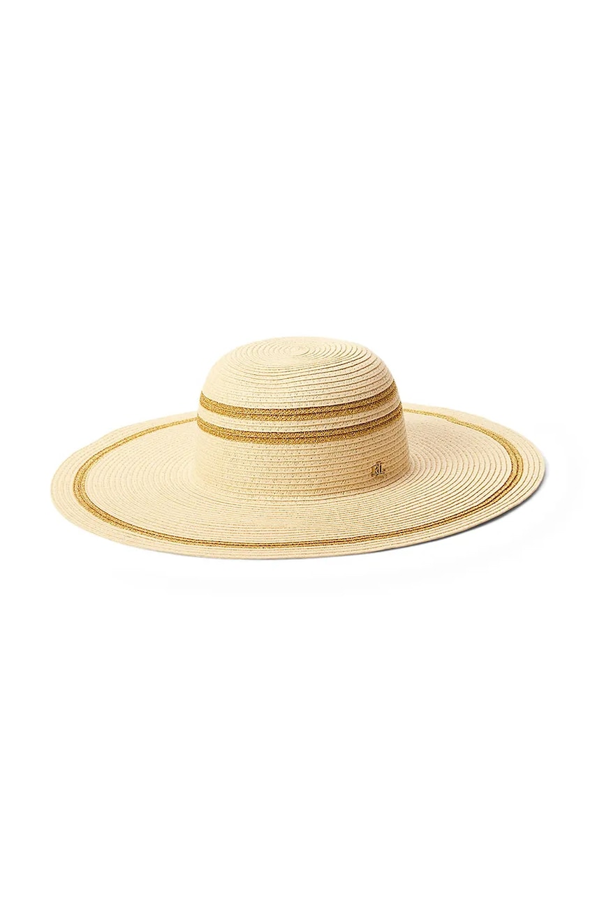 Levně Klobouk Lauren Ralph Lauren béžová barva, 454966229