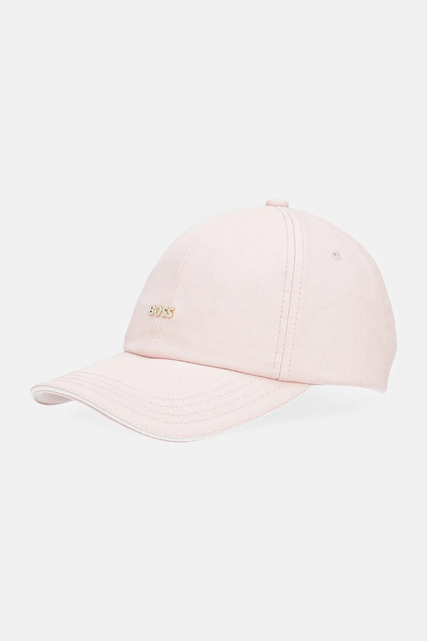 BOSS șapcă de baseball din bumbac culoarea negru, cu imprimeu, 50533367