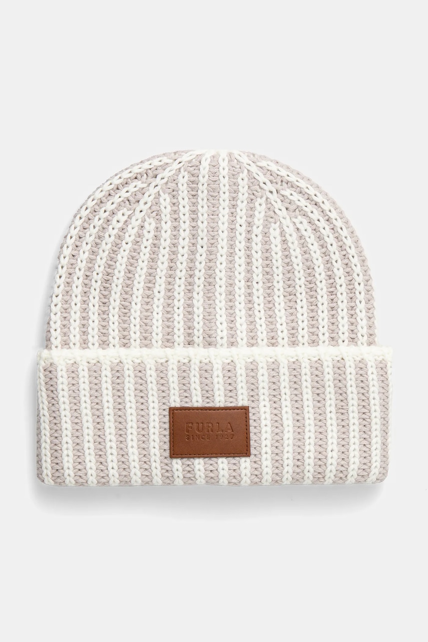 Furla căciulă culoarea alb, WH00061 BX3741 3757S