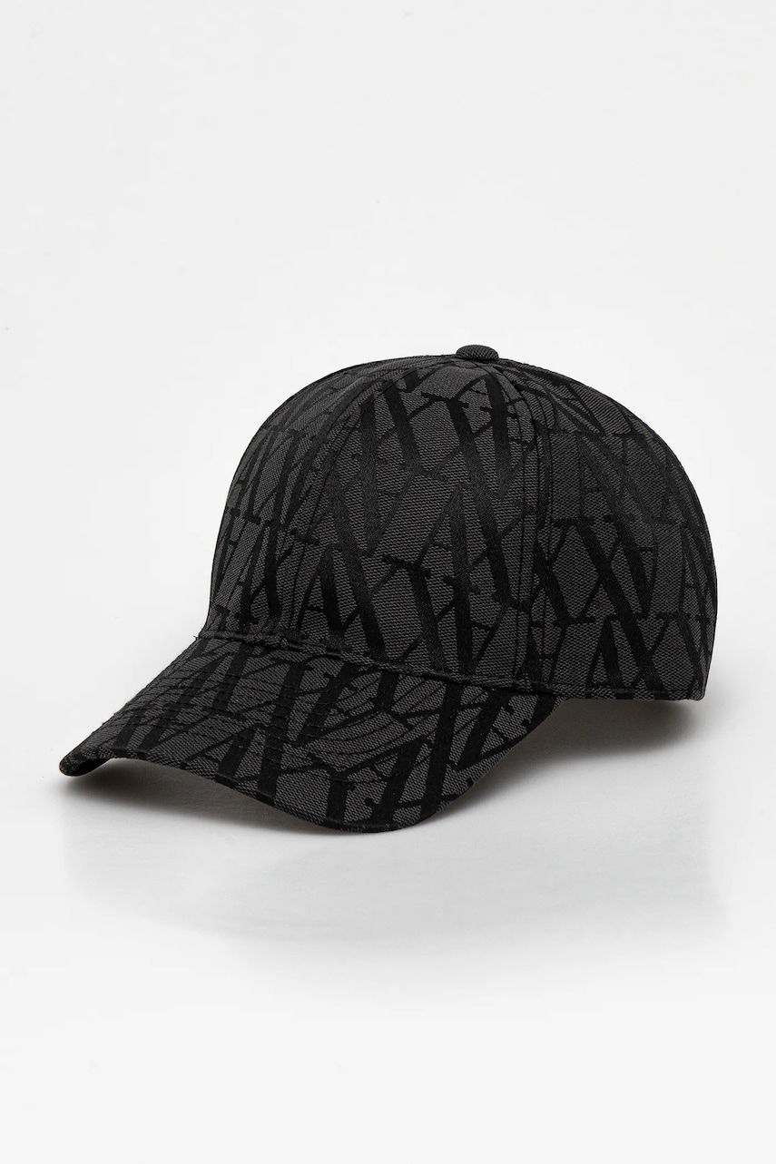 Armani Exchange șapcă culoarea negru, cu imprimeu, XW000877 AF13377