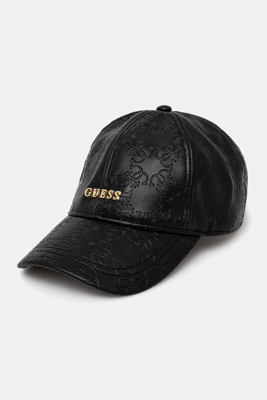 

Шапка с козирка Guess EMBOSSED в черно с апликация V5RZ00 WH8D0, Черен