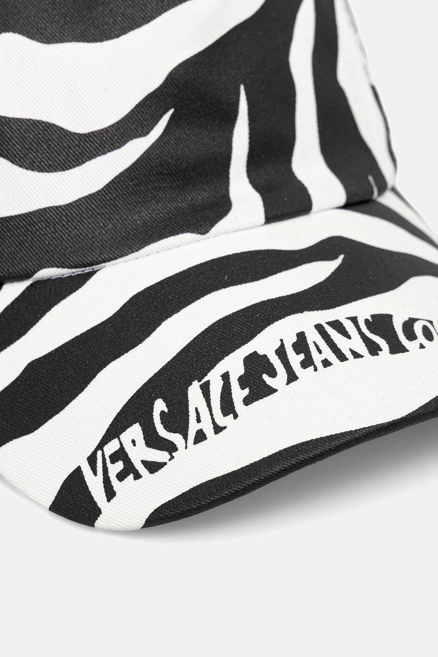 Βαμβακερό καπέλο του μπέιζμπολ Versace Jeans Couture χρώμα: μαύρο, 78HAZK17 ZG368 φωτογραφία