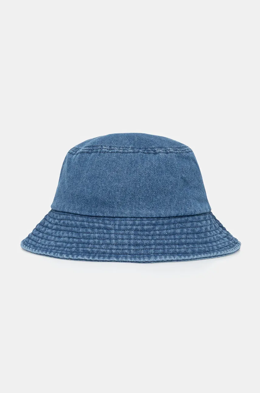 Levně Džínový klobouk Sisley tmavomodrá barva, 6LQYSA00G