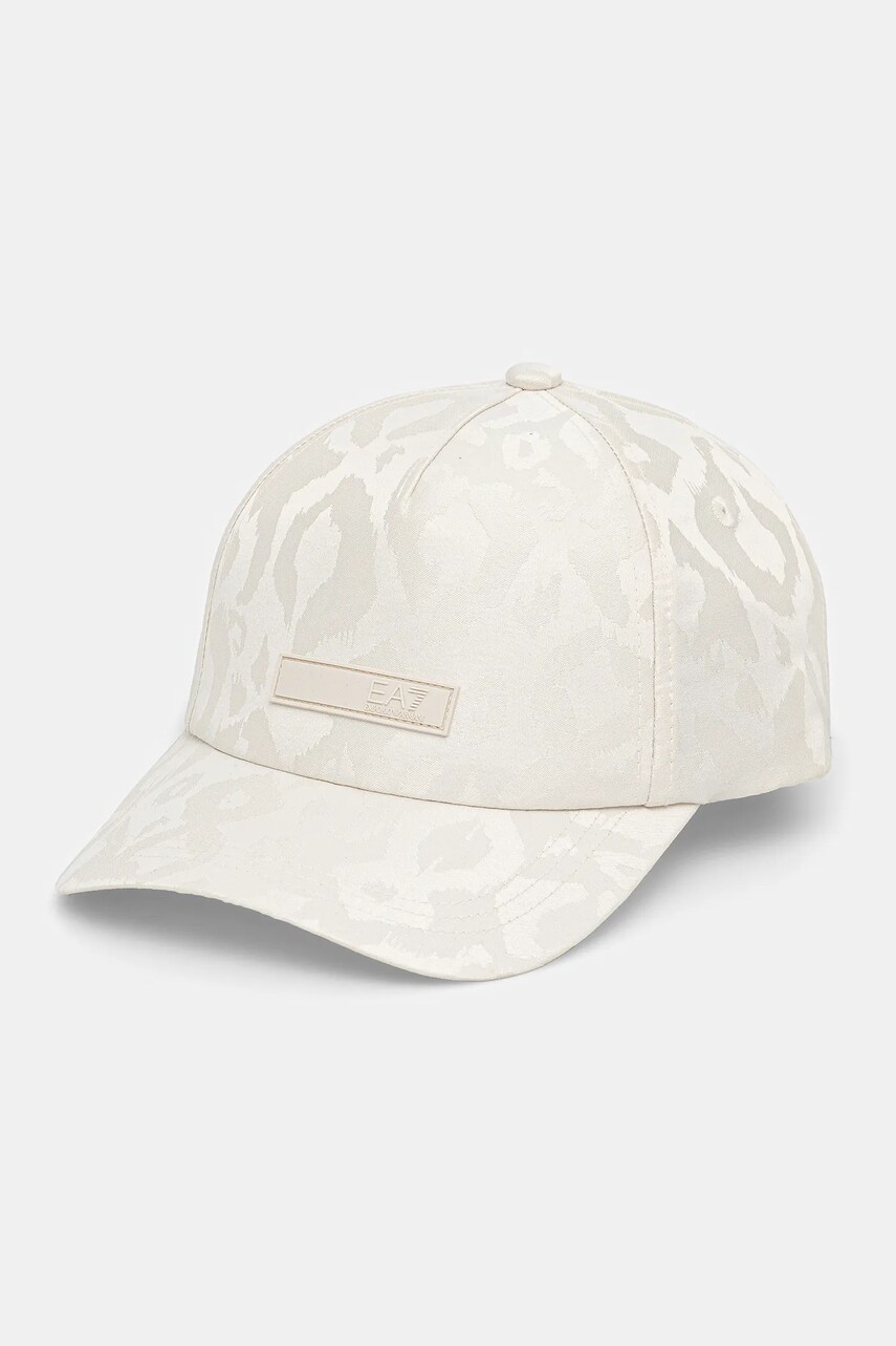 Levně Kšiltovka EA7 Emporio Armani béžová barva, s aplikací, AF13032.7W000330