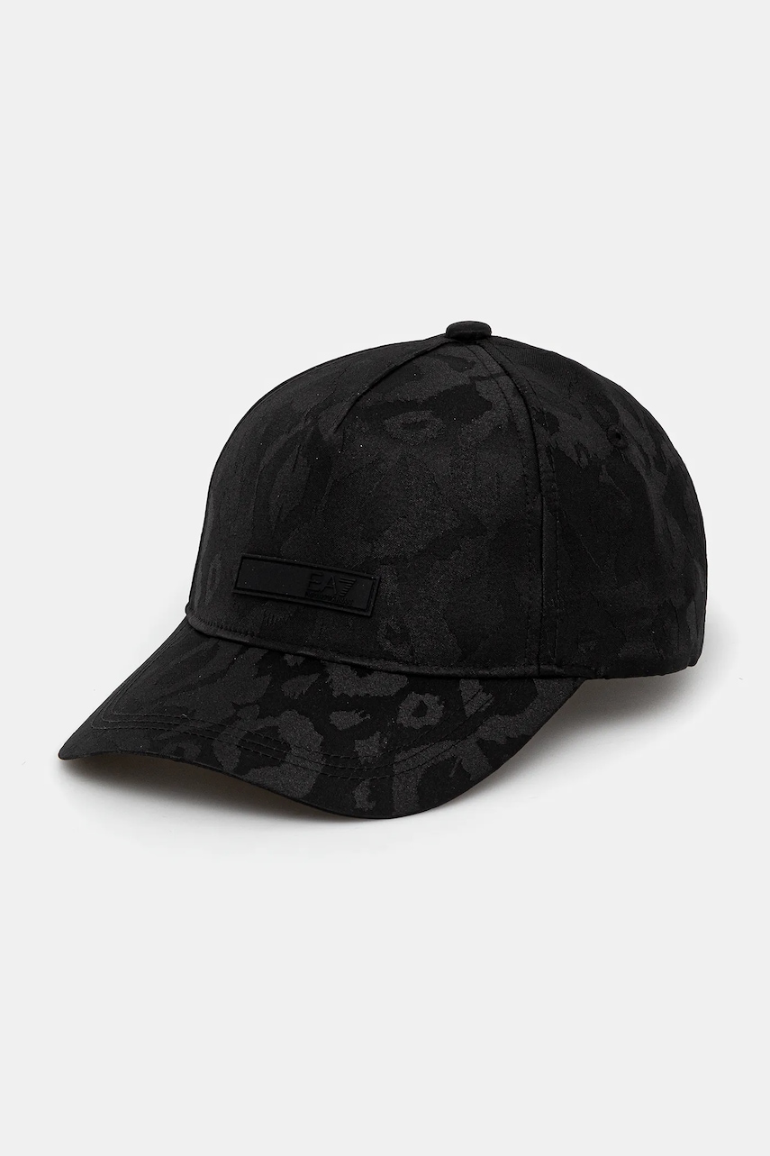 EA7 Emporio Armani șapcă culoarea negru, cu imprimeu, AF13032.7W000330