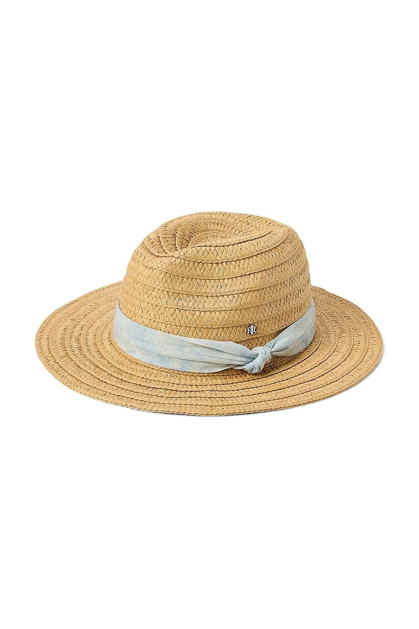Levně Klobouk Lauren Ralph Lauren béžová barva, 454972577