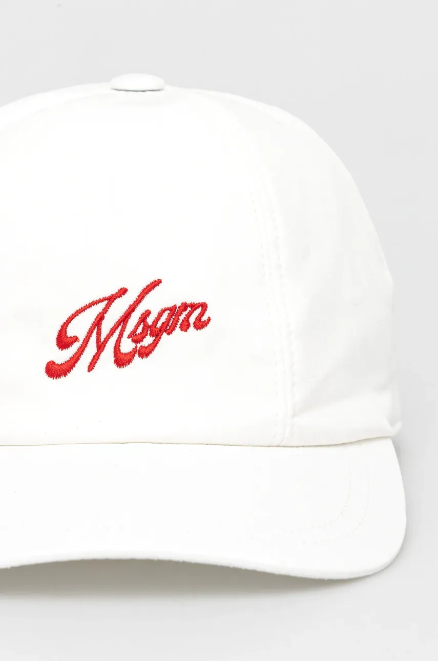 Кепка MSGM цвет бежевый с аппликацией 3842MDL02.257126 Кепка MSGM цвет бежевый с аппликацией 3842MDL02.257126