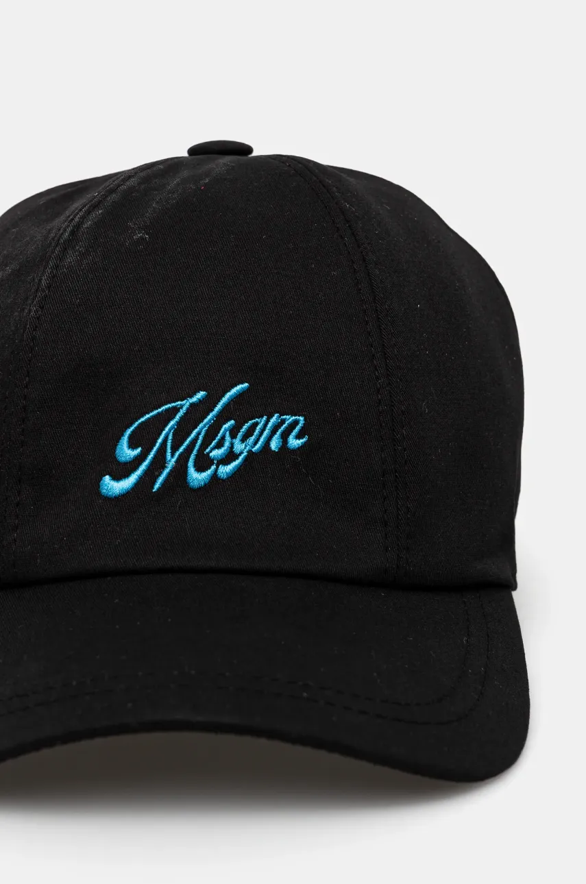 Кепка MSGM цвет чёрный с аппликацией 3842MDL02.257126 Кепка MSGM цвет чёрный с аппликацией 3842MDL02.257126