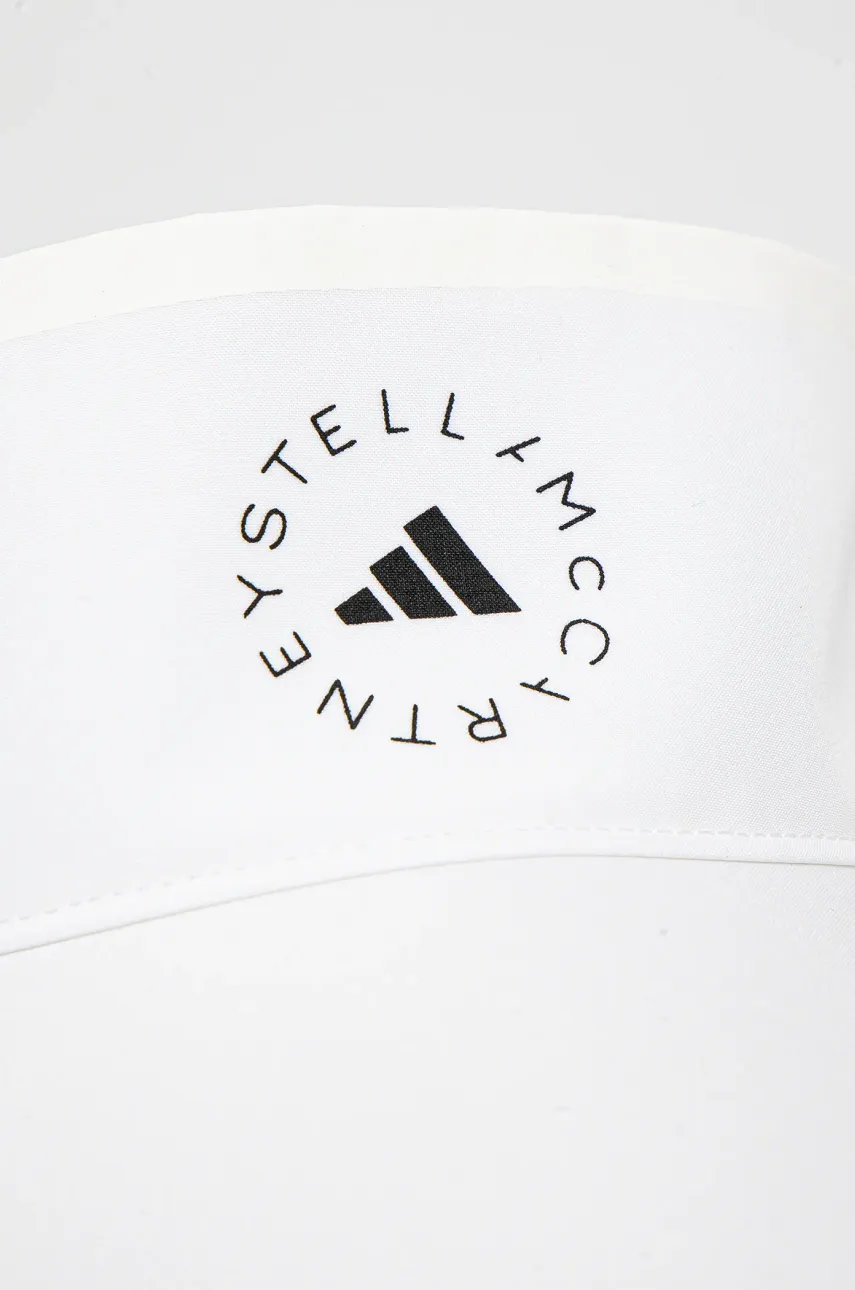 Козырек от солнца adidas by Stella McCartney цвет белый с принтом JJ1005 Козырек от солнца adidas by Stella McCartney цвет белый с принтом JJ1005