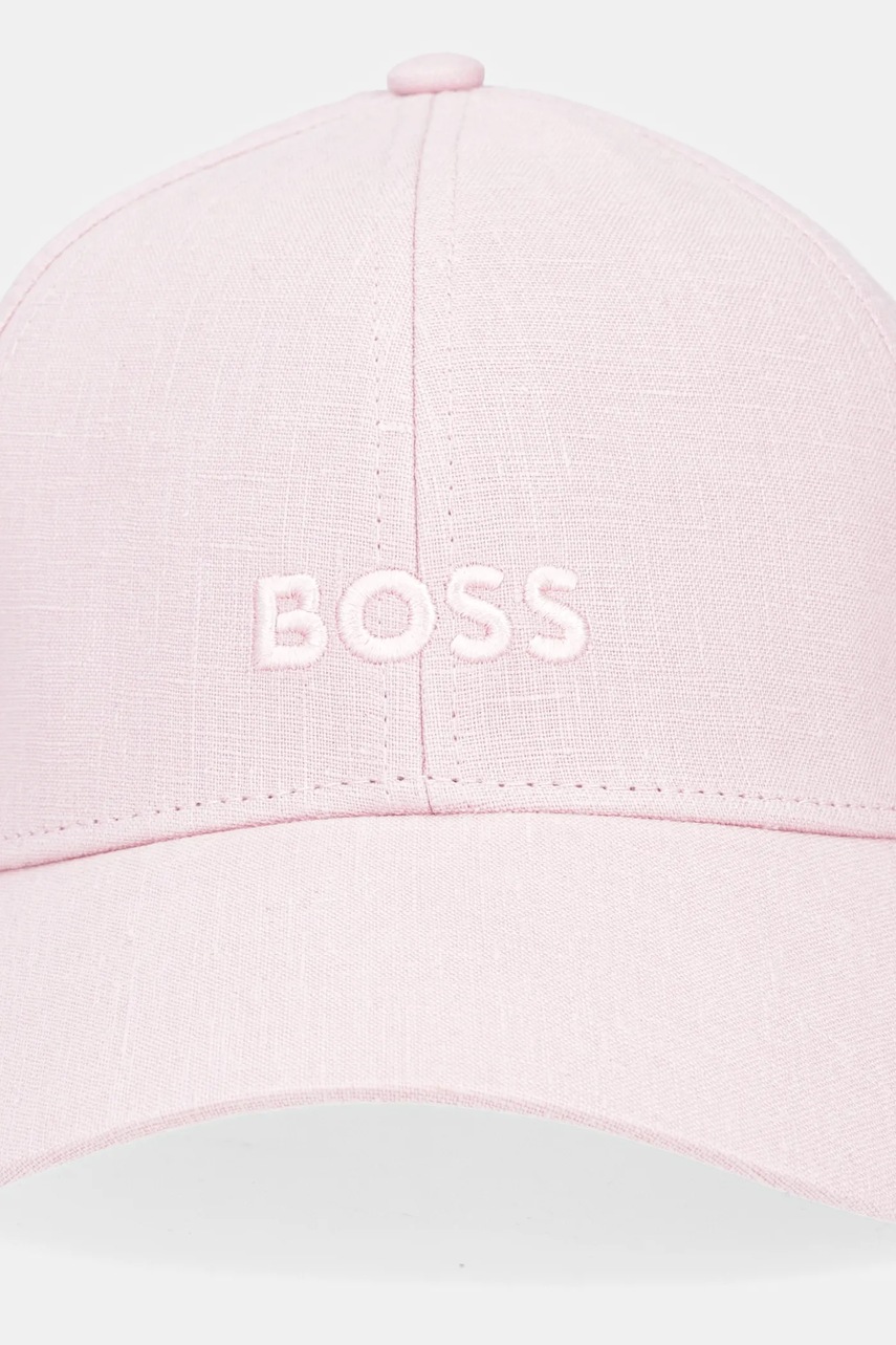 Lněná kšiltovka BOSS