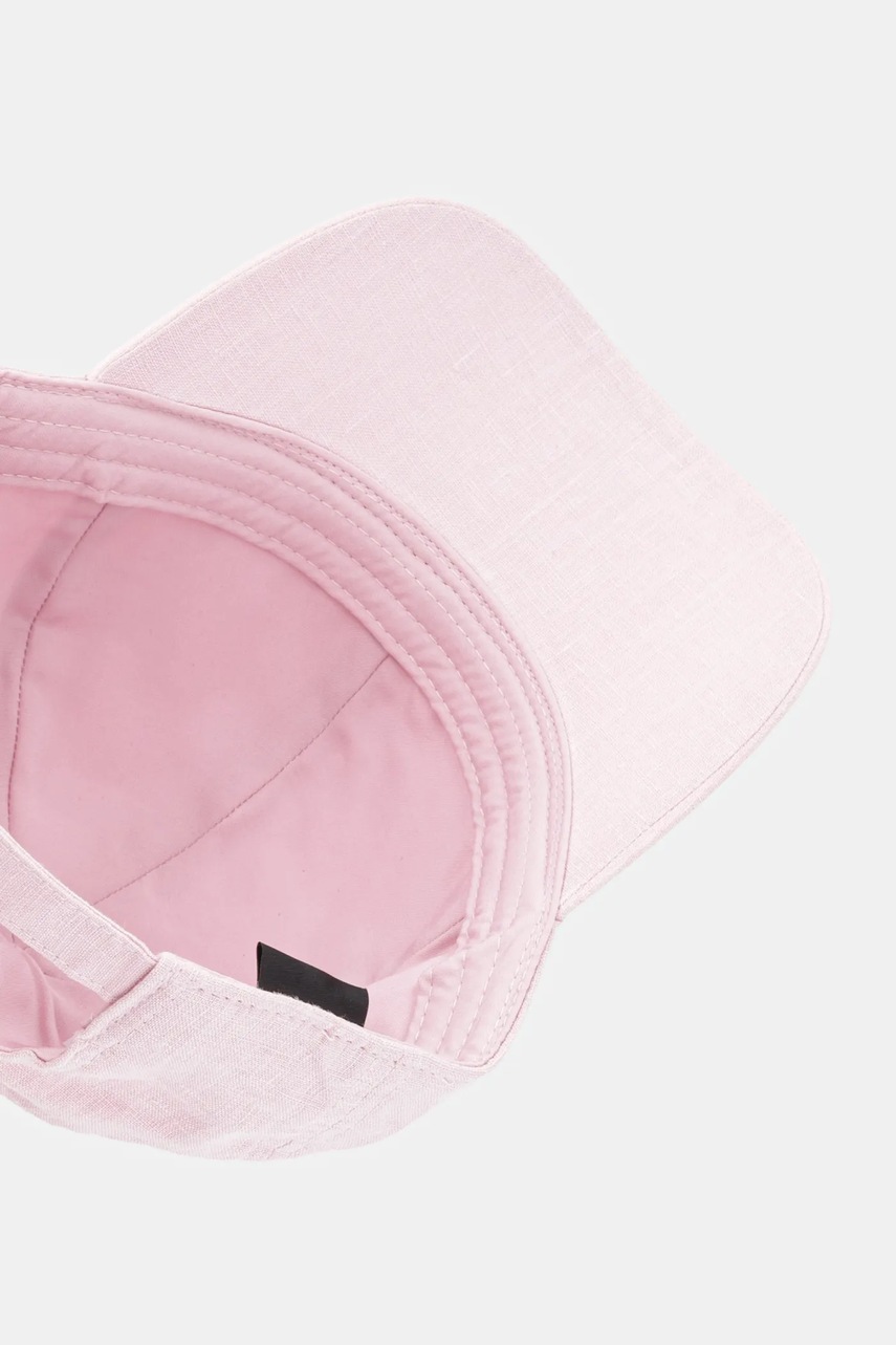 Λινό καπέλο του μπέιζμπολ BOSS χρώμα: ροζ, 50539507 φωτογραφία