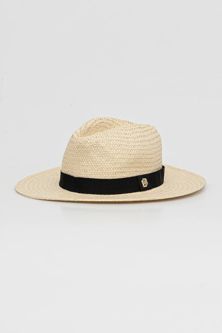 BOSS pălărie culoarea bej, 50539512