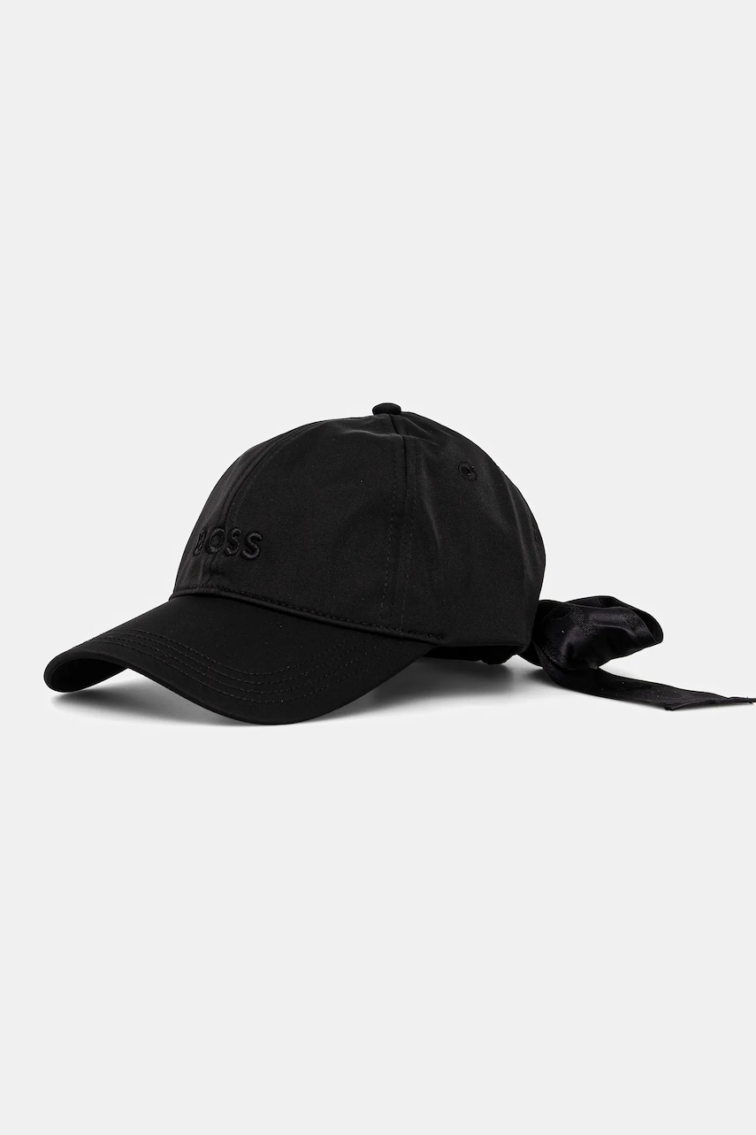 BOSS sapca culoarea negru, neted, 50539916