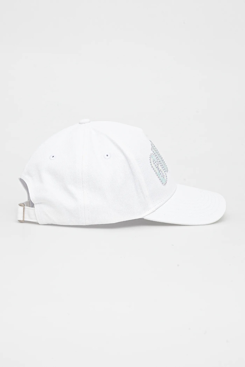 Guess baseball sapka INES fehér, női, sima, W5GZ15 WEGD0 termék 2. képe