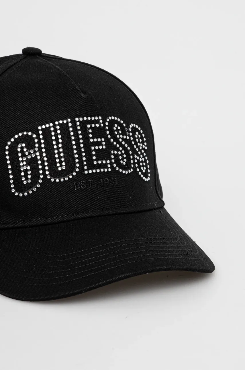 Кепка Guess INES женская цвет чёрный однотонная W5GZ15 WEGD0 Кепка Guess INES женская цвет чёрный однотонная W5GZ15 WEGD0
