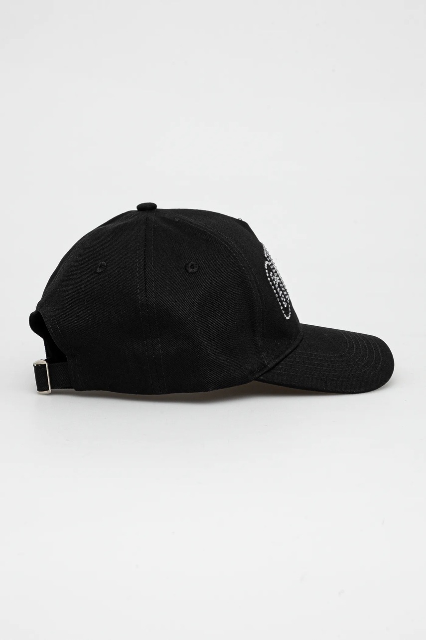 Guess baseball sapka INES fekete, női, sima, W5GZ15 WEGD0 termék 2. képe