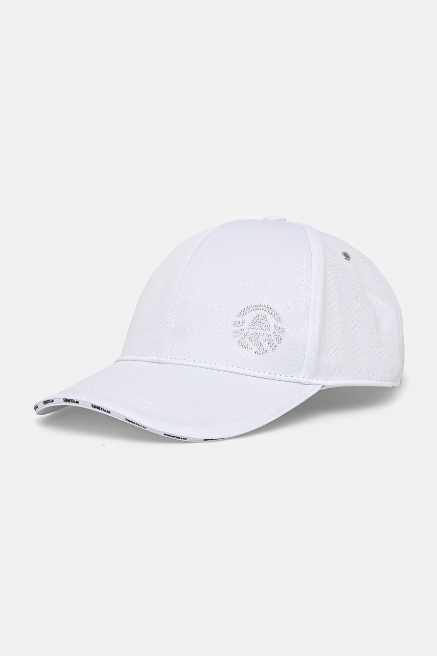 Sportalm sapca culoarea alb, cu imprimeu, 950003