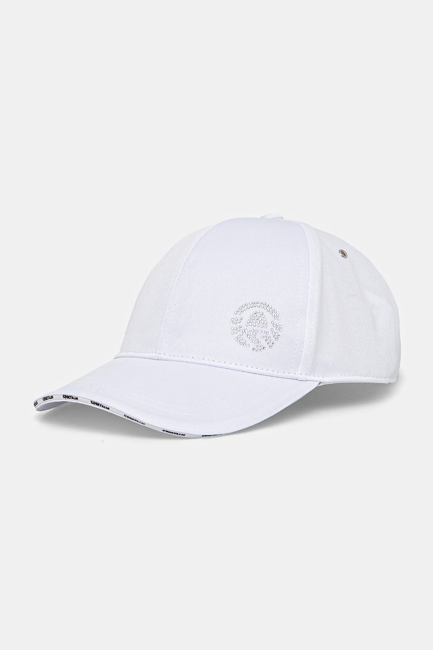 Sportalm sapca culoarea alb, cu imprimeu, 950003