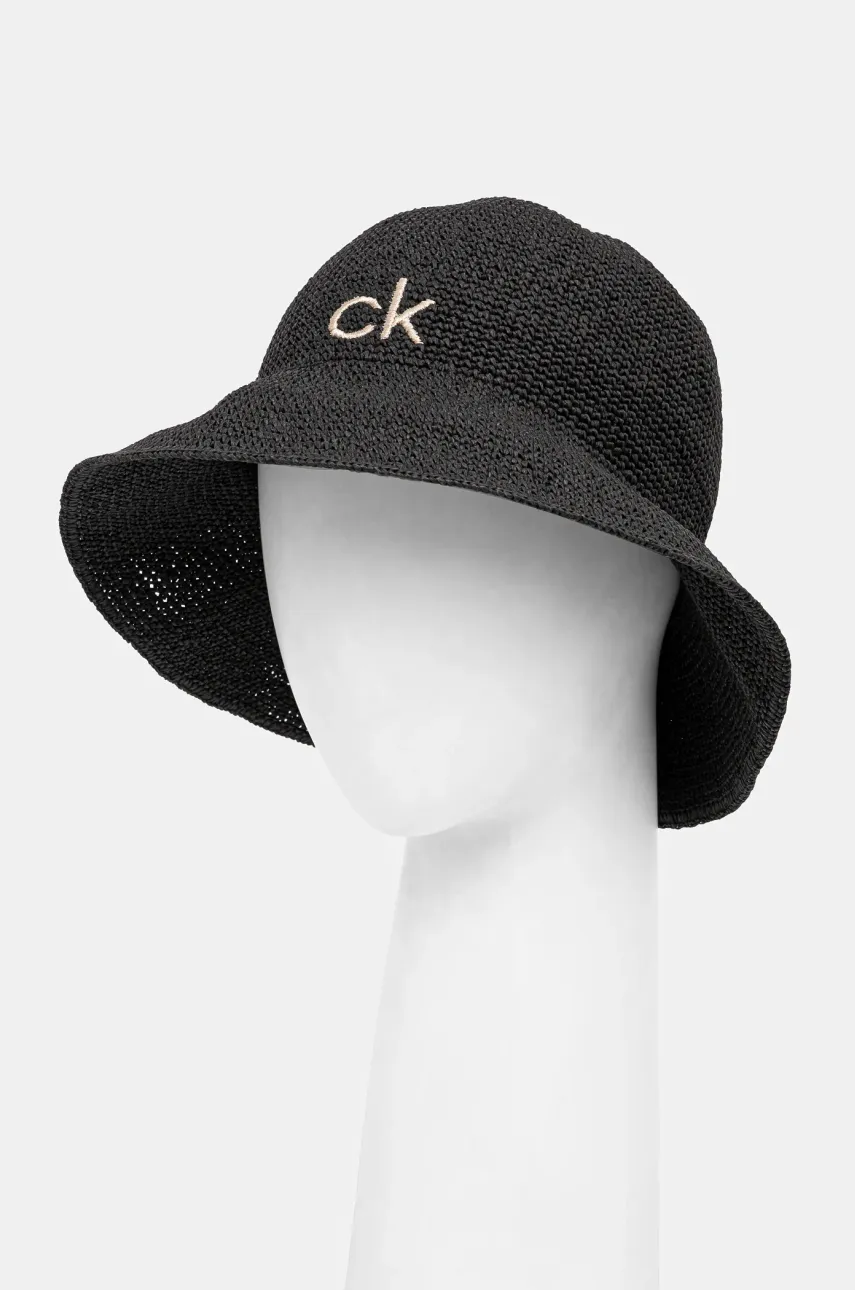 Levně Klobouk Calvin Klein černá barva, K60K612914