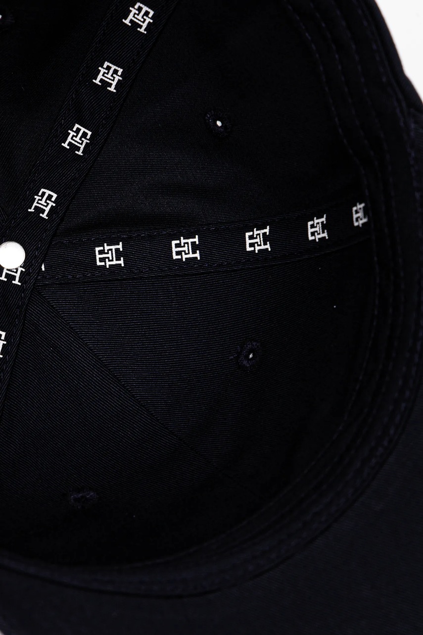 Βαμβακερό καπέλο του μπέιζμπολ Tommy Hilfiger χρώμα: ναυτικό μπλε, AW0AW17128 φωτογραφία