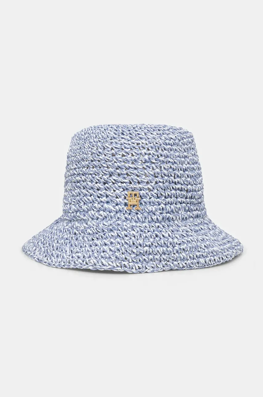 Levně Klobouk Tommy Hilfiger modrá barva, AW0AW17136