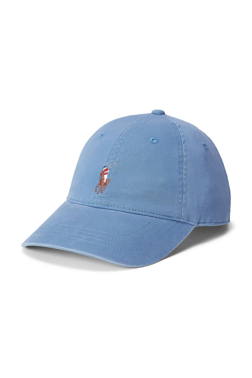 Levně Bavlněná baseballová čepice Polo Ralph Lauren modrá barva, 211967361