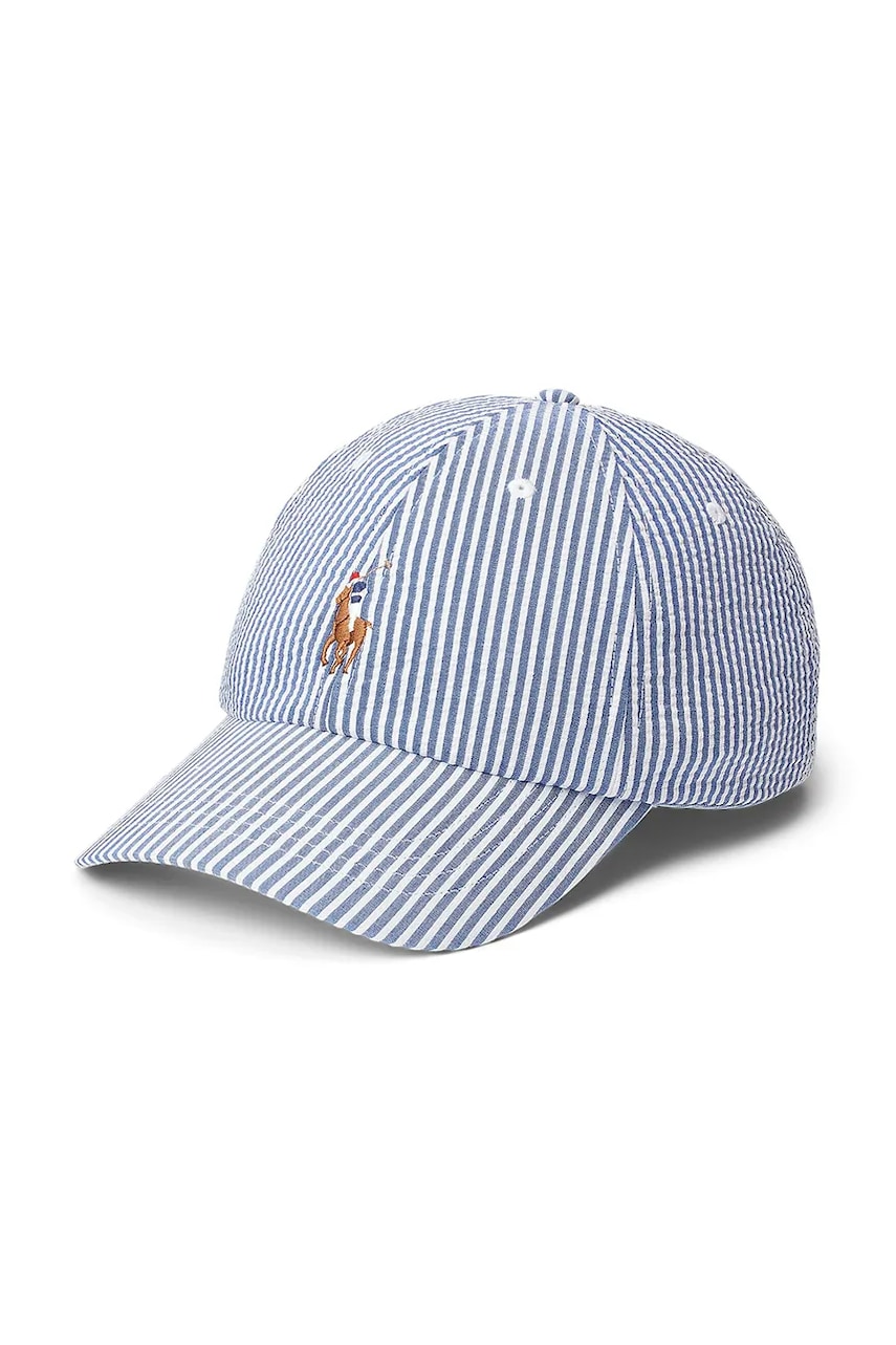 Levně Bavlněná baseballová čepice Polo Ralph Lauren modrá barva, 211967368