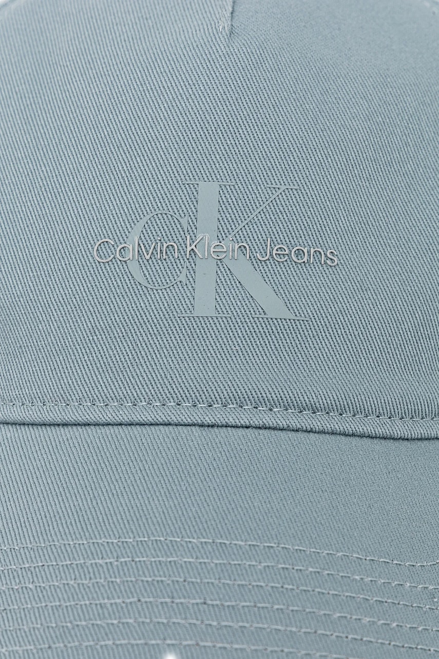 Хлопковая кепка Calvin Klein Jeans однотонная LV04K5027G Хлопковая кепка Calvin Klein Jeans однотонная LV04K5027G