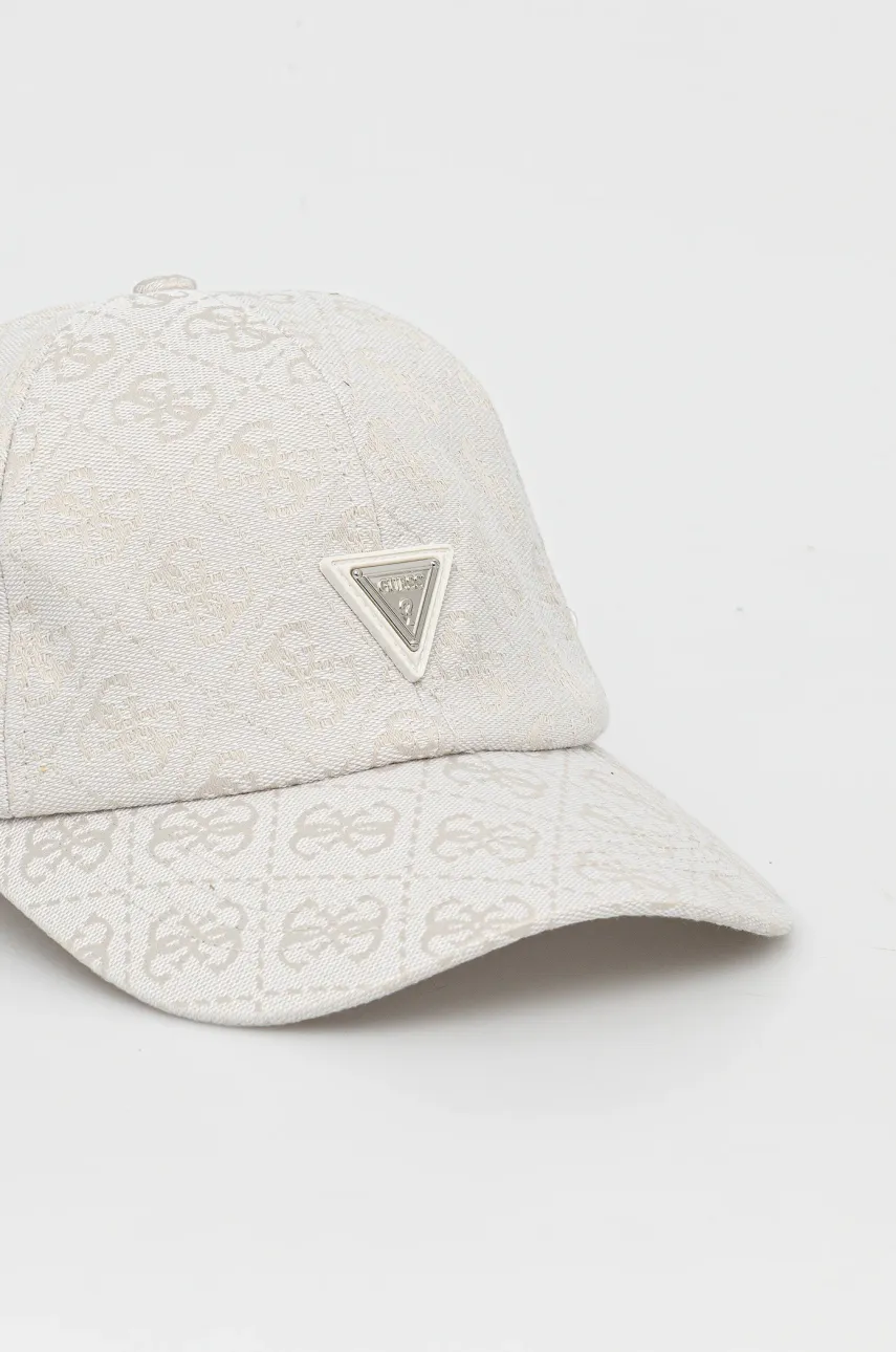 Кепка Guess женская цвет бежевый узор V5GZ03 WH492 Кепка Guess женская цвет бежевый узор V5GZ03 WH492