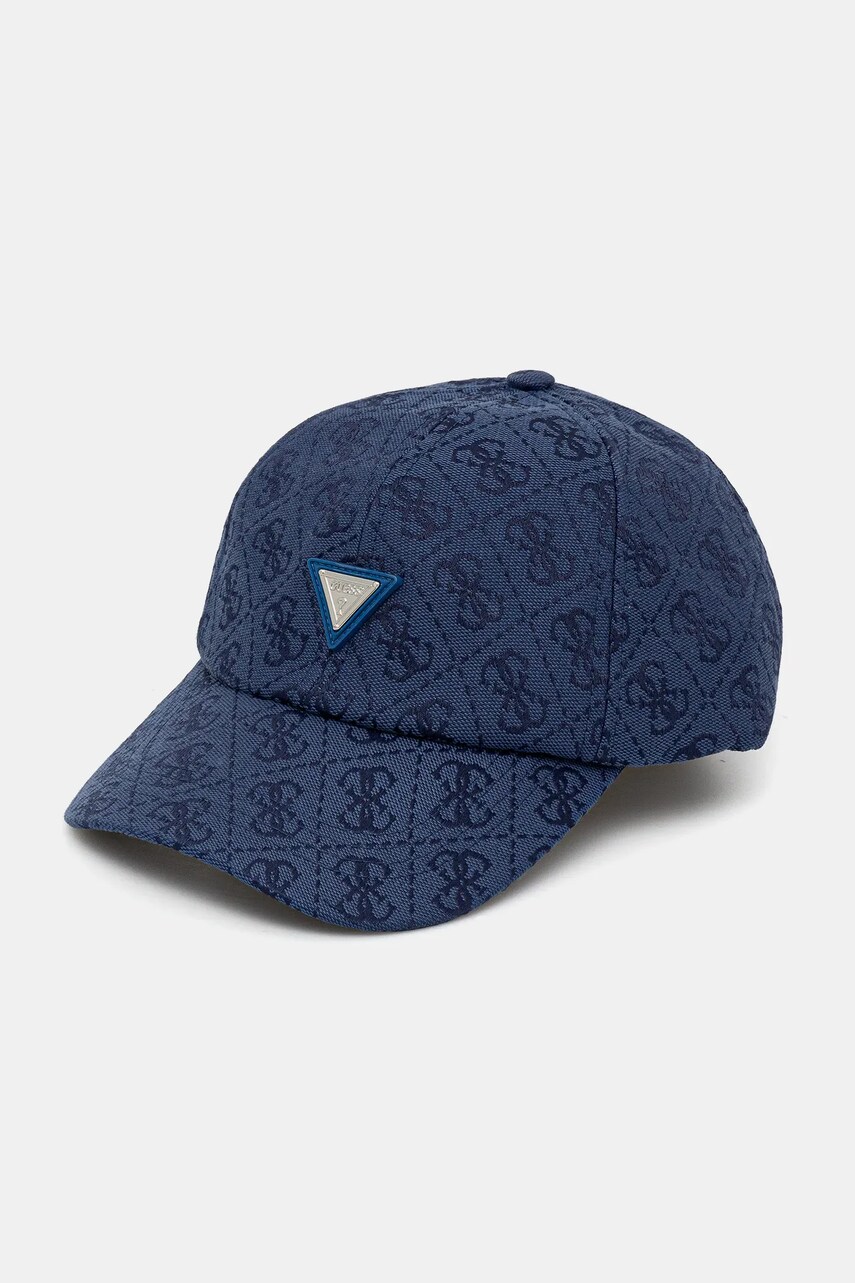 Levně Kšiltovka Guess dámská, tmavomodrá barva, vzorovaná, V5GZ03 WH492