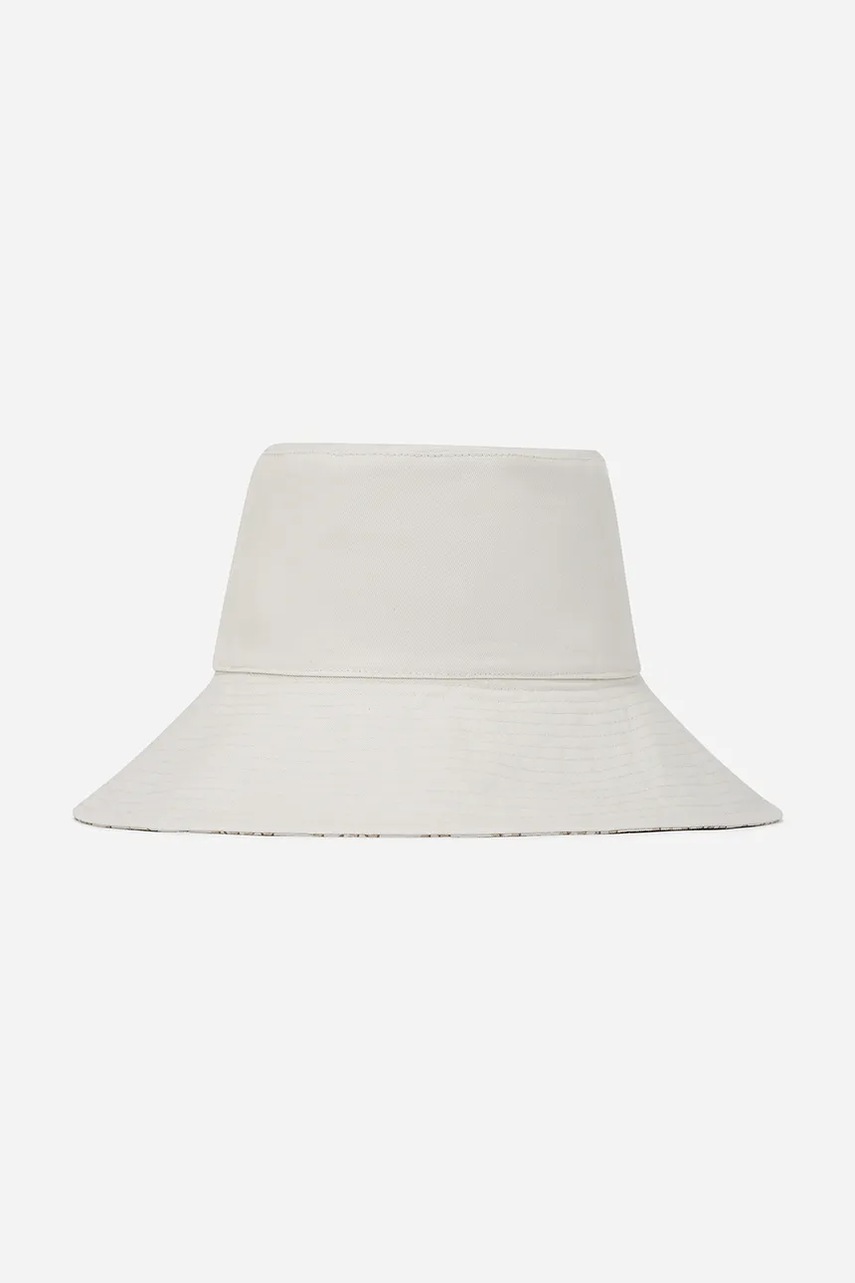 Шляпа из хлопка Karl Lagerfeld цвет белый хлопковая A2W33017 Шляпа из хлопка Karl Lagerfeld цвет белый хлопковая A2W33017