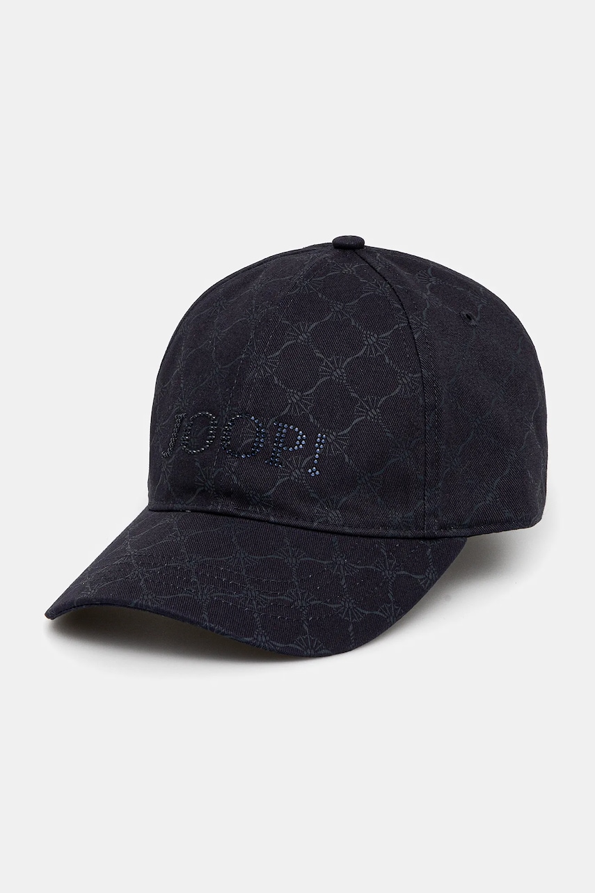 Joop! șapcă de baseball din bumbac culoarea bleumarin, cu imprimeu, 30046802