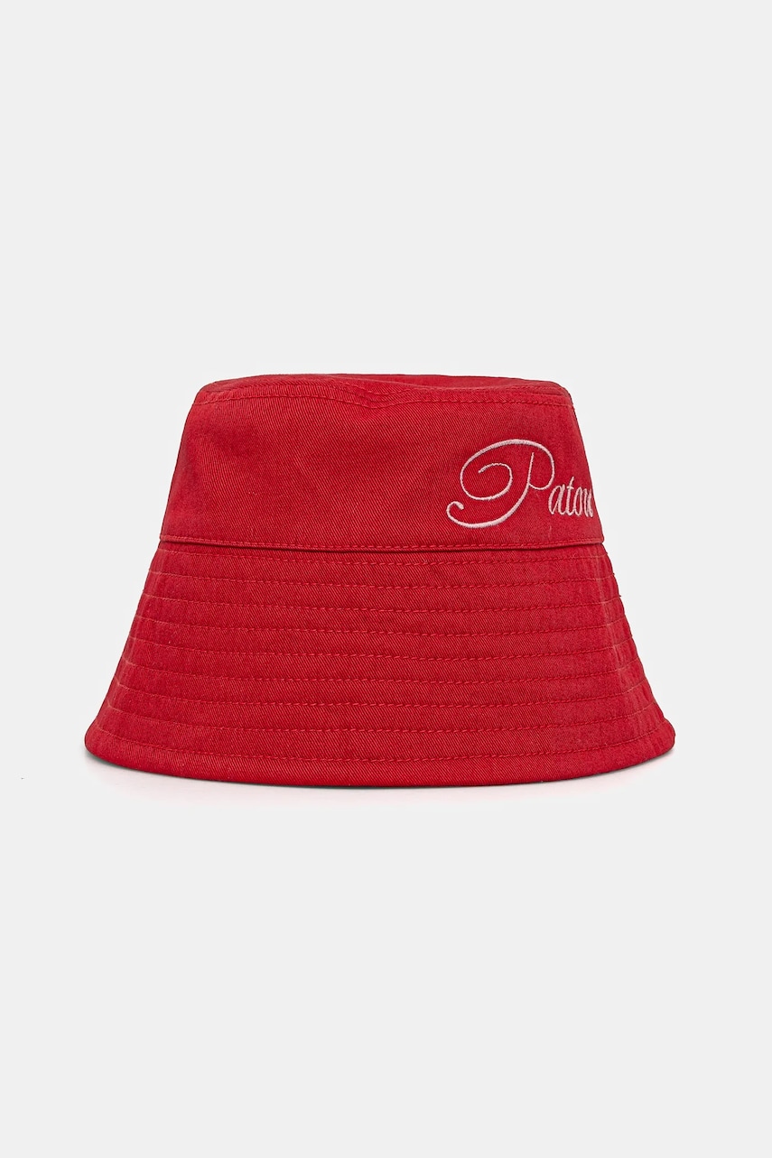 Patou palarie din bumbac culoarea rosu, bumbac, AC1010214 Patou palarie din bumbac culoarea rosu, bumbac, AC1010214