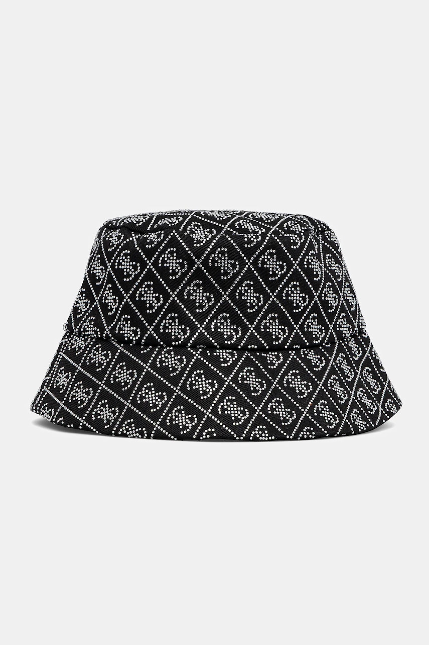 Levně Klobouk Guess černá barva, AW5285 COT01