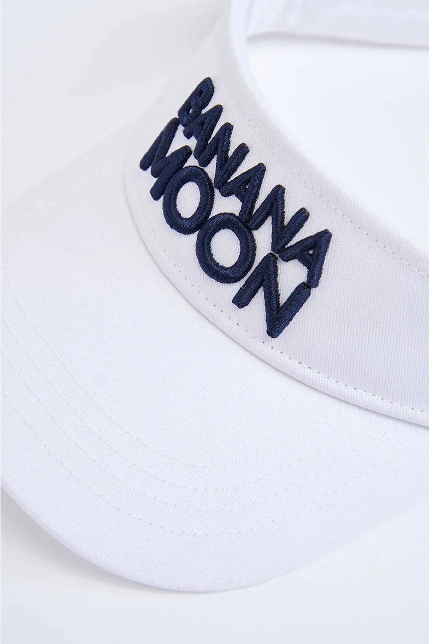 Хлопковый козырёк Banana Moon Basiccap цвет белый с аппликацией MAFFIN.BASICCAP Хлопковый козырёк Banana Moon Basiccap цвет белый с аппликацией MAFFIN.BASICCAP