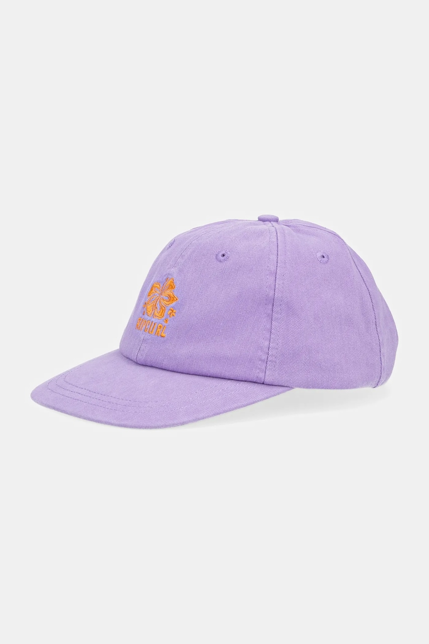 Rip Curl șapcă de baseball din bumbac culoarea violet, cu imprimeu, 04QWHE