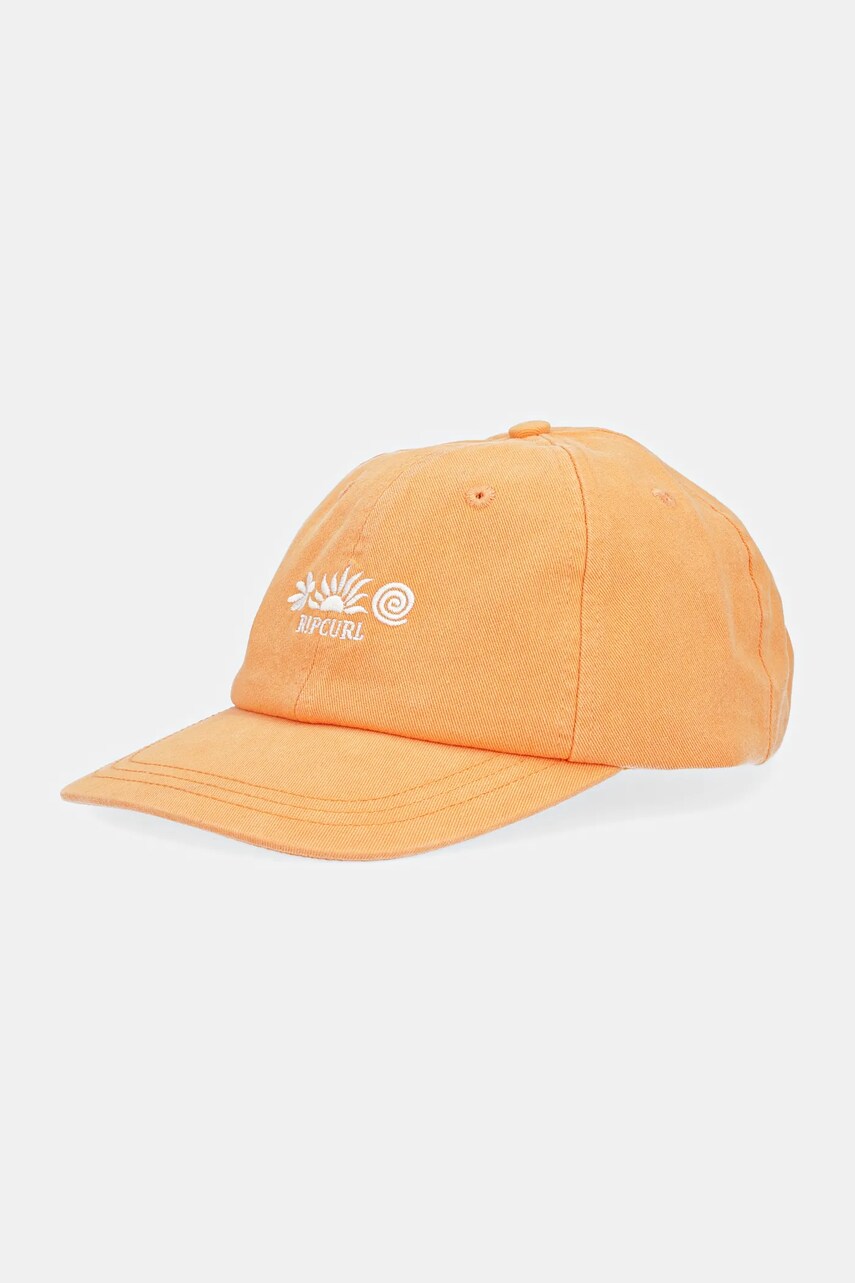 Rip Curl șapcă de baseball din bumbac culoarea violet, cu imprimeu, 04QWHE