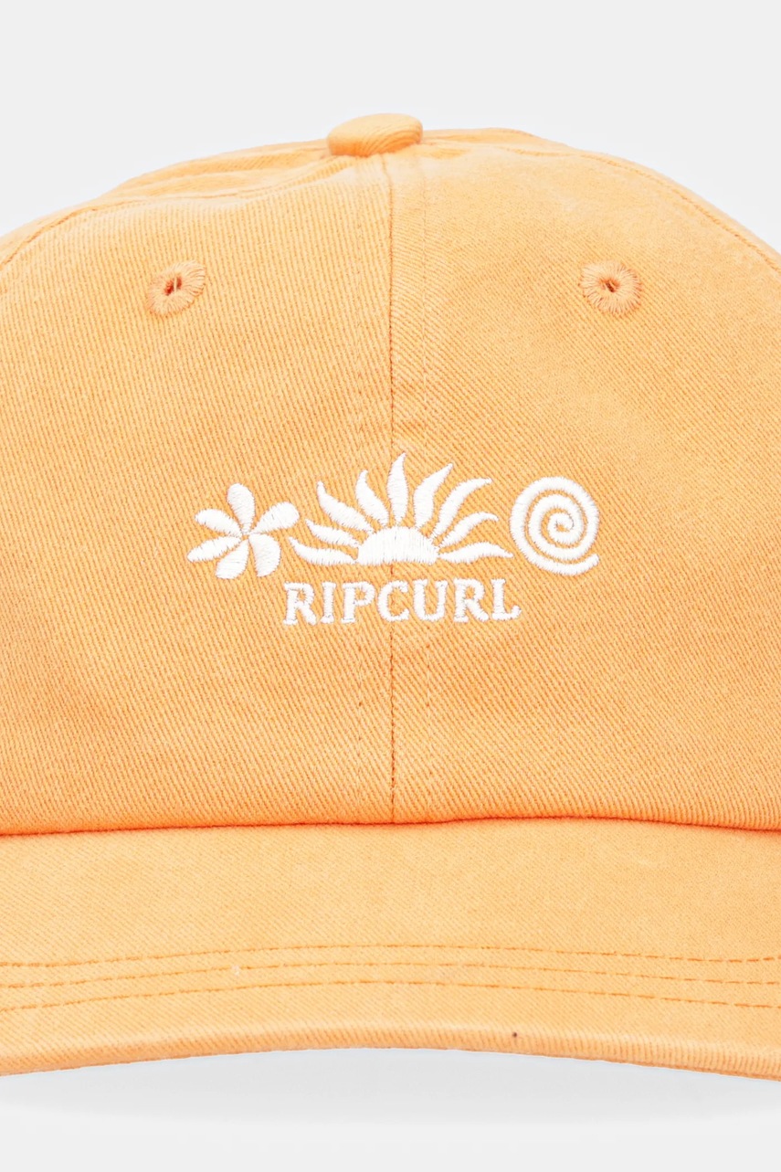 Хлопковая кепка Rip Curl цвет фиолетовый с аппликацией 04QWHE