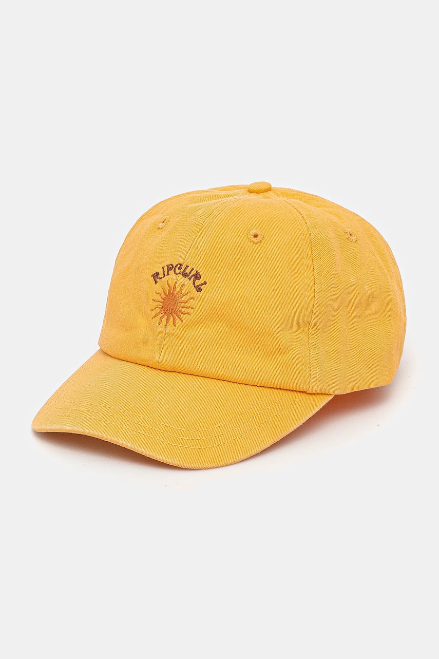 Rip Curl șapcă de baseball din bumbac femei, culoarea portocaliu, cu imprimeu, 04QWHE Rip Curl șapcă de baseball din bumbac femei, culoarea portocaliu, cu imprimeu, 04QWHE