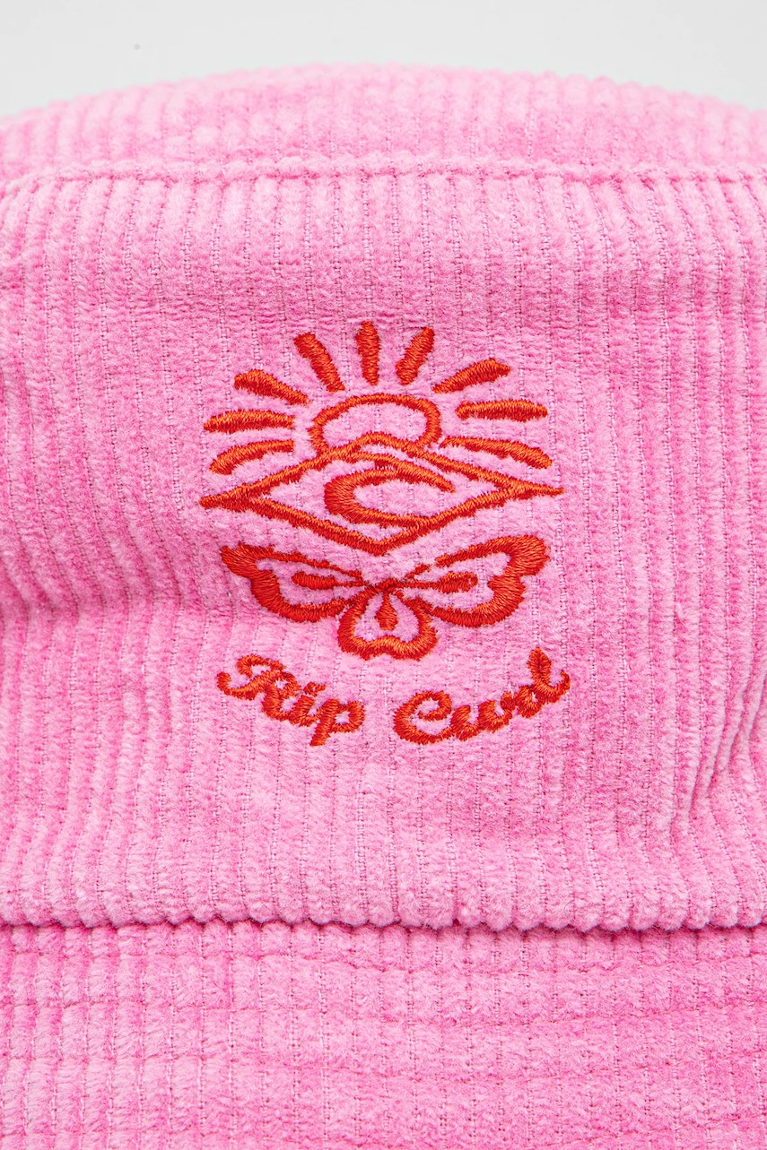 Вельветовая шляпа Rip Curl цвет розовый хлопковая 05BWHE Вельветовая шляпа Rip Curl цвет розовый хлопковая 05BWHE