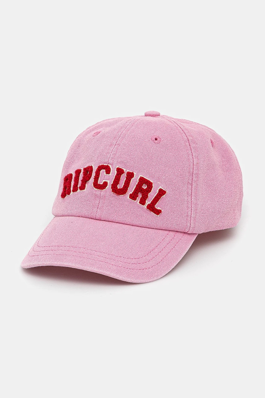 Rip Curl șapcă de baseball din denim culoarea roz, cu imprimeu, 063WHE Rip Curl șapcă de baseball din denim culoarea roz, cu imprimeu, 063WHE