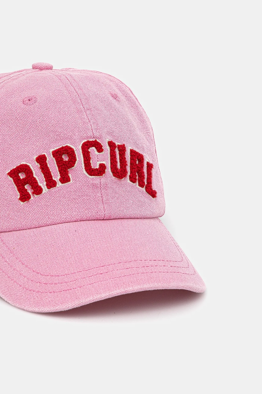 Джинсовая кепка Rip Curl цвет розовый с аппликацией 063WHE Джинсовая кепка Rip Curl цвет розовый с аппликацией 063WHE