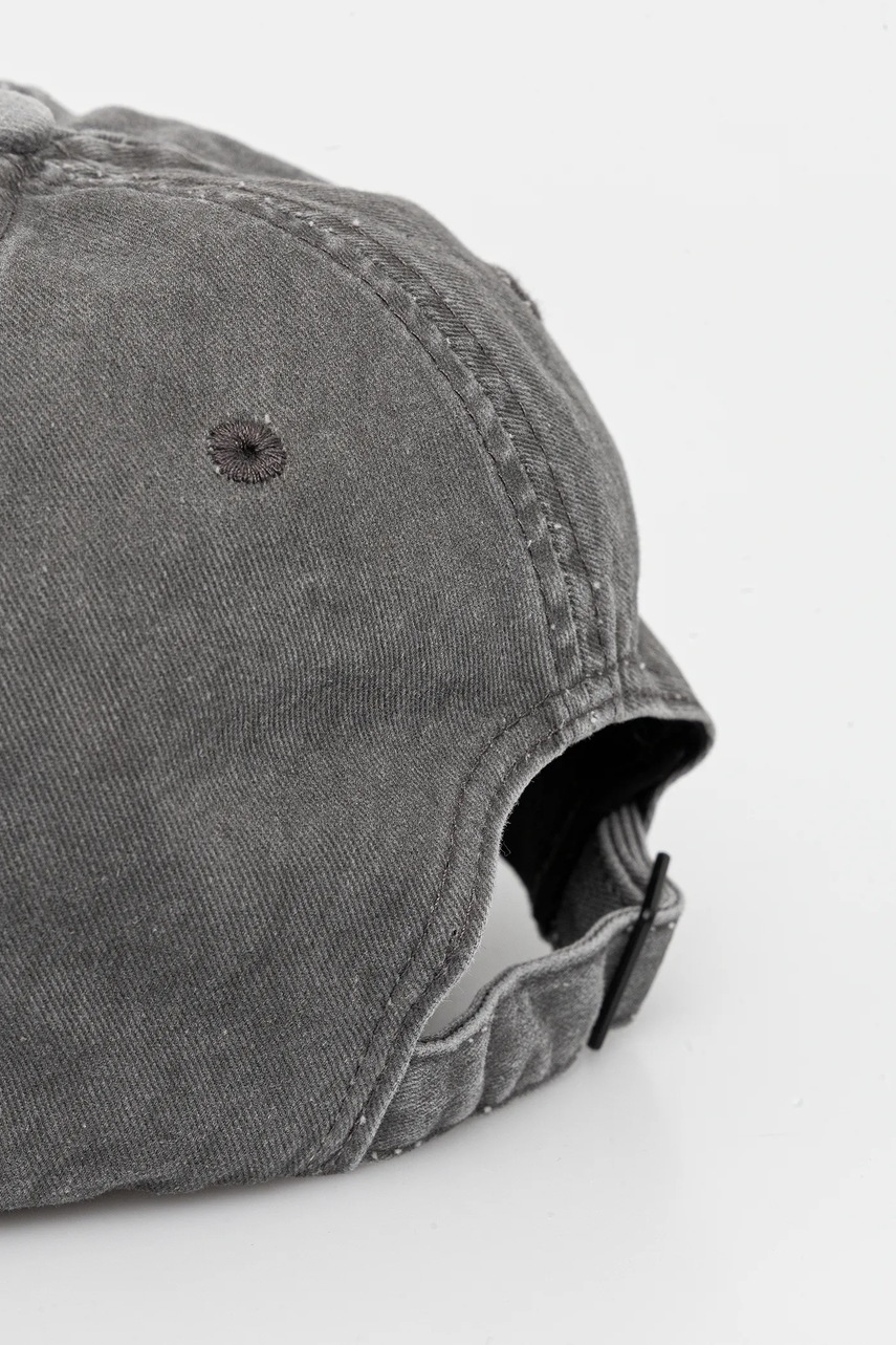 Хлопковая кепка The Kooples цвет серый однотонная AMHA30013K
