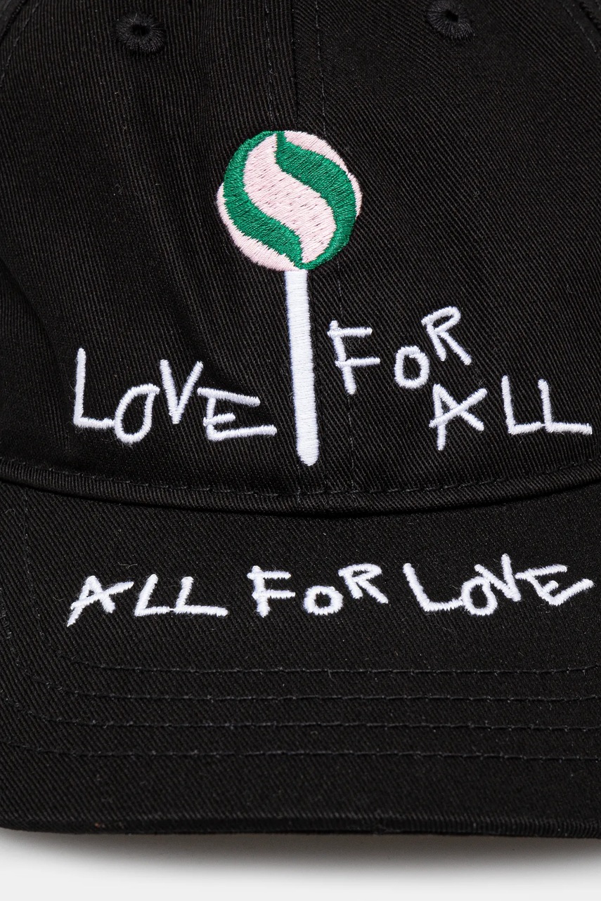 Хлопковая кепка Fiorucci Lollipop цвет чёрный с аппликацией U02SPAHA135CO01BK03